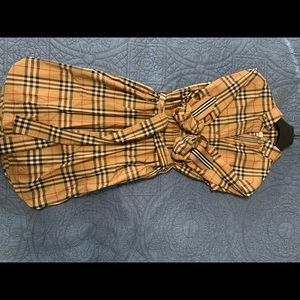 Burberry Giovanna Check Belted Dress US 2
